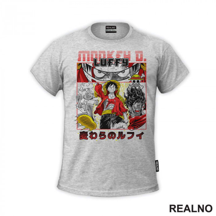 Luffy - Dots - One Piece - Majica