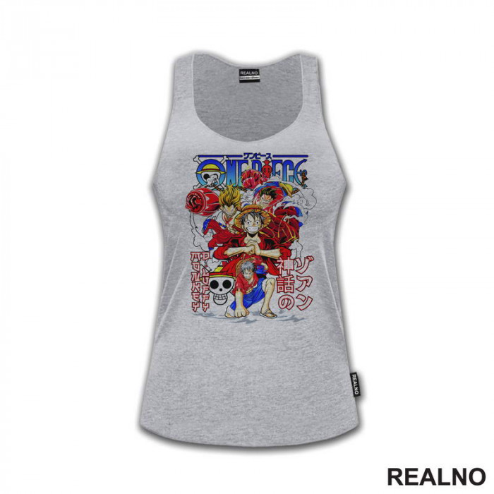 Luffy - Transformations - One Piece - Majica