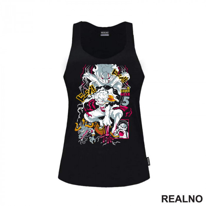 Luffy Gear Fifth - Yellow - One Piece - Majica