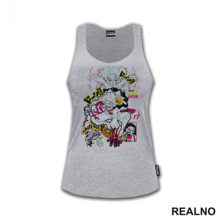 Luffy Gear Fifth - Yellow - One Piece - Majica