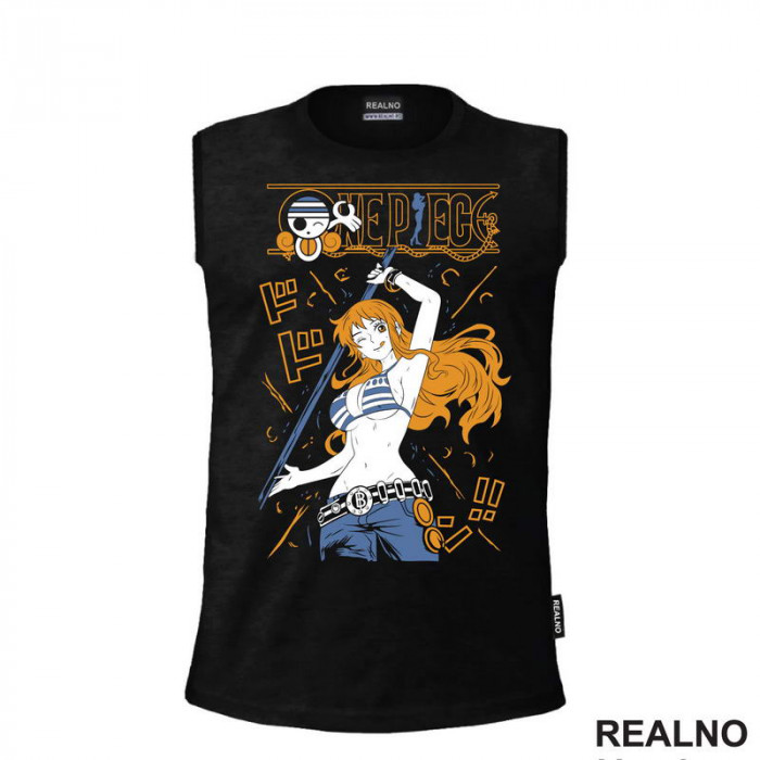 Nami Orange - One Piece - Majica