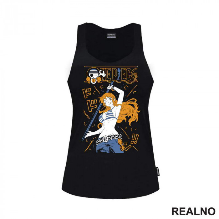 Nami Orange - One Piece - Majica