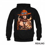 Ace - Fire And Text - One Piece - Duks Ace - Fire And Text - One Piece - Duks