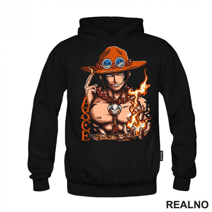 Ace - Fire And Text - One Piece - Duks Ace - Fire And Text - One Piece - Duks
