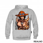Ace - Fire And Text - One Piece - Duks Ace - Fire And Text - One Piece - Duks