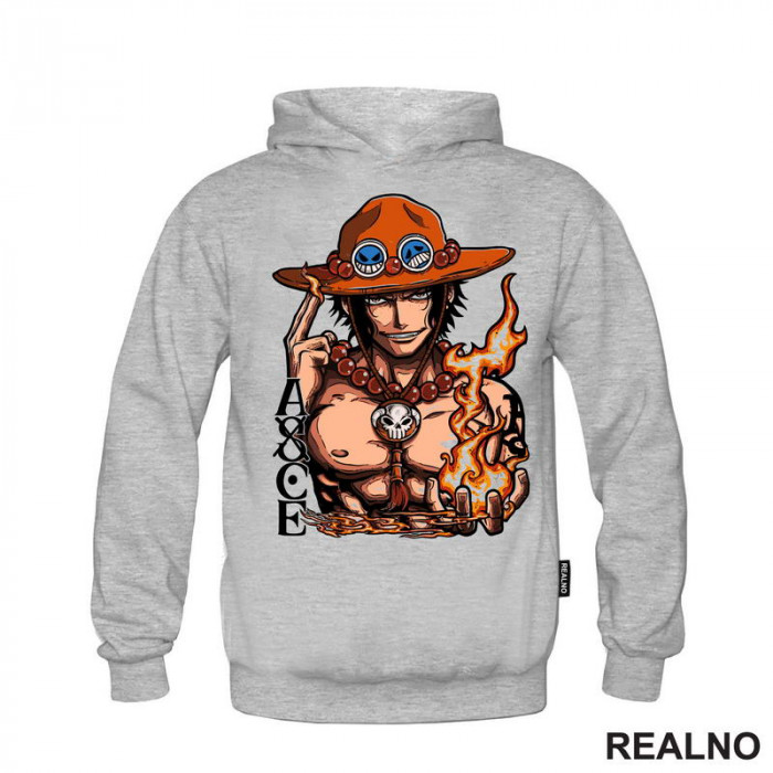 Ace - Fire And Text - One Piece - Duks Ace - Fire And Text - One Piece - Duks