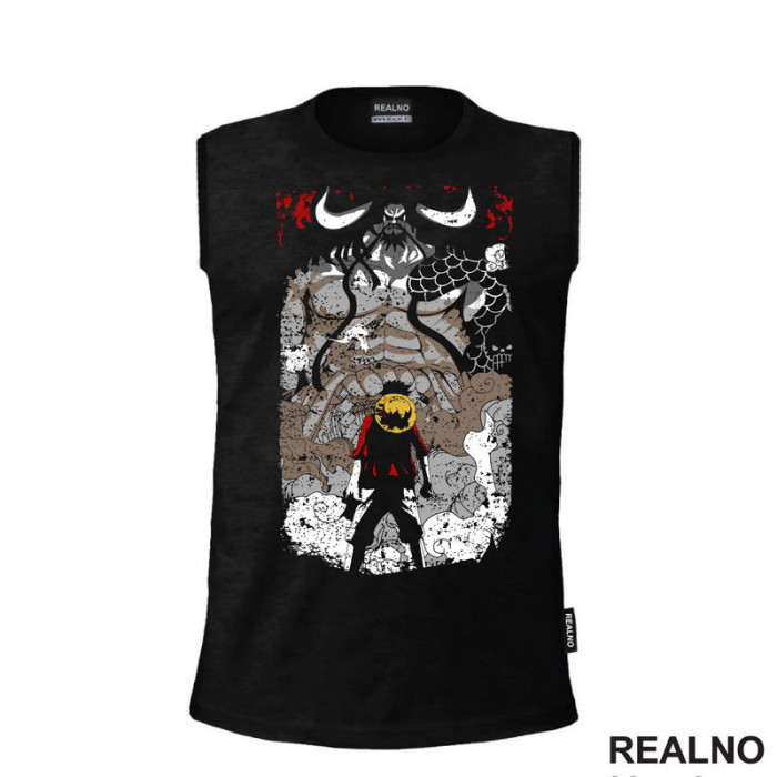 Luffy In Front Of Kaido - One Piece - Majica Luffy In Front Of Kaido - One Piece - Majica