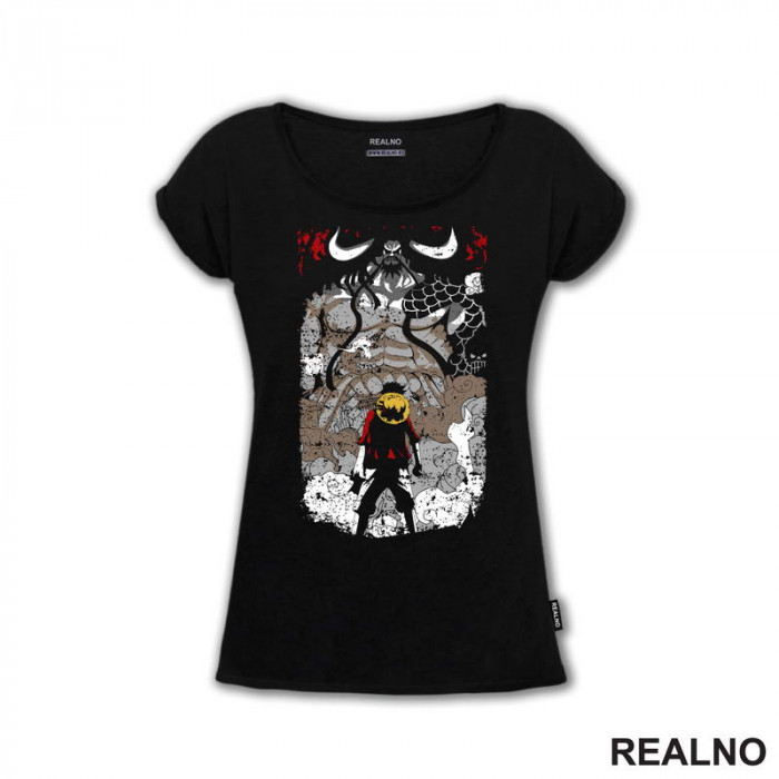 Luffy In Front Of Kaido - One Piece - Majica Luffy In Front Of Kaido - One Piece - Majica