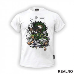 Roronoa Zoro And Green Dragon - One Piece - Majica