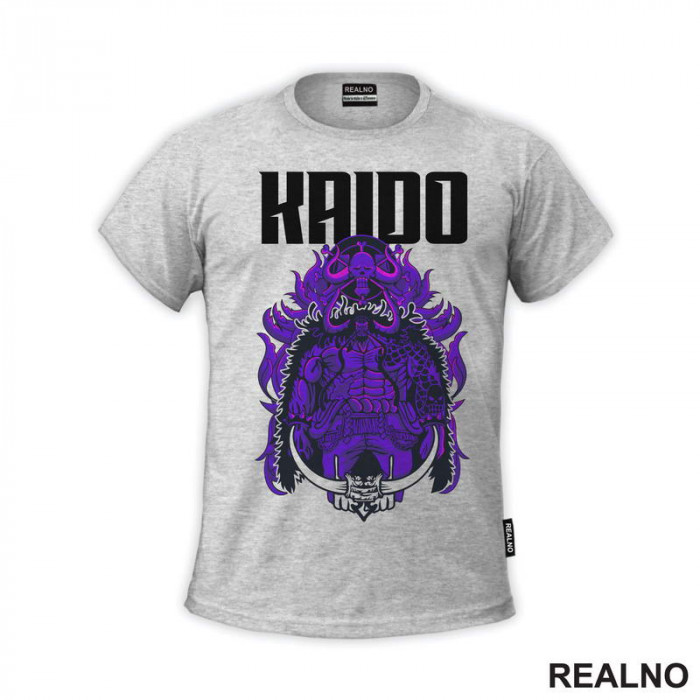 Kaido - Skull And Horns - Purple - One Piece - Majica Kaido - Skull And Horns - Purple - One Piece - Majica