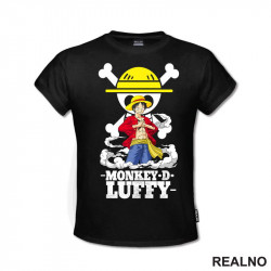Monkey D. Luffy In Front Of The Skull - One Piece - Majica