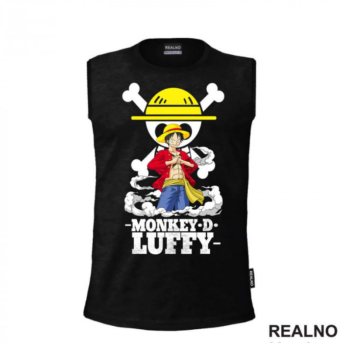 Monkey D. Luffy In Front Of The Skull - One Piece - Majica Monkey D. Luffy In Front Of The Skull - One Piece - Majica