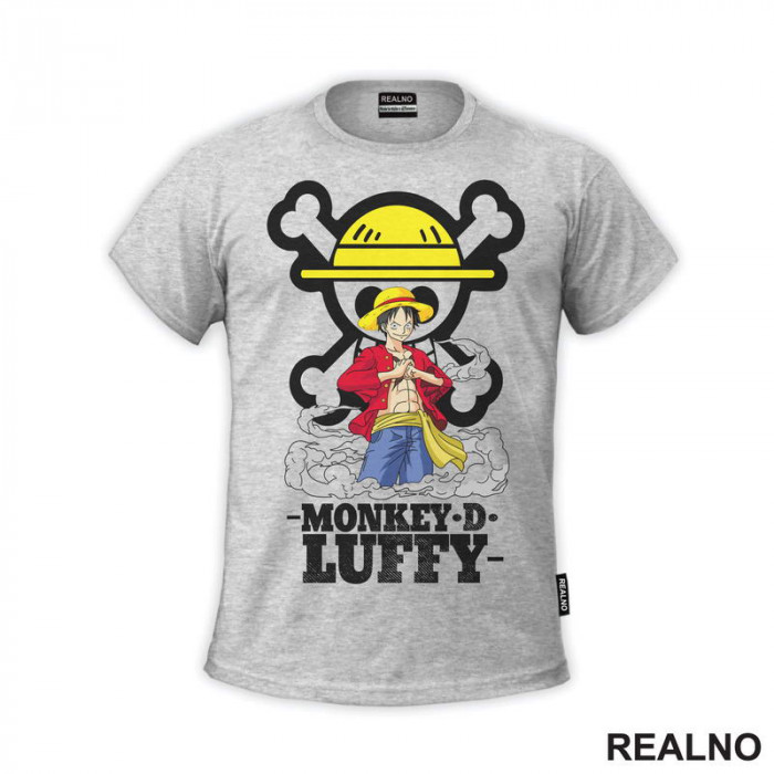 Monkey D. Luffy In Front Of The Skull - One Piece - Majica Monkey D. Luffy In Front Of The Skull - One Piece - Majica