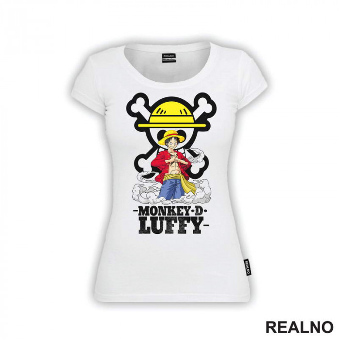 Monkey D. Luffy In Front Of The Skull - One Piece - Majica Monkey D. Luffy In Front Of The Skull - One Piece - Majica