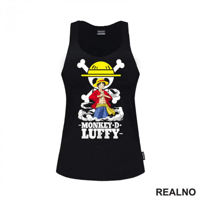 Monkey D. Luffy In Front Of The Skull - One Piece - Majica Monkey D. Luffy In Front Of The Skull - One Piece - Majica