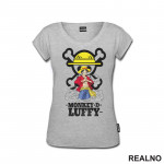 Monkey D. Luffy In Front Of The Skull - One Piece - Majica Monkey D. Luffy In Front Of The Skull - One Piece - Majica