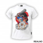 Kaido, Yamato, Ace And Luffy - One Piece - Majica Kaido, Yamato, Ace And Luffy - One Piece - Majica