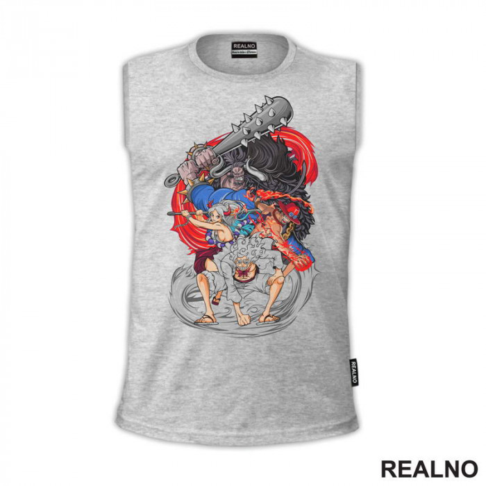 Kaido, Yamato, Ace And Luffy - One Piece - Majica Kaido, Yamato, Ace And Luffy - One Piece - Majica