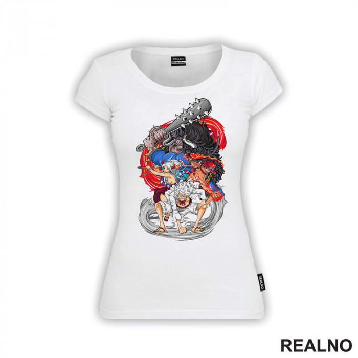 Kaido, Yamato, Ace And Luffy - One Piece - Majica Kaido, Yamato, Ace And Luffy - One Piece - Majica