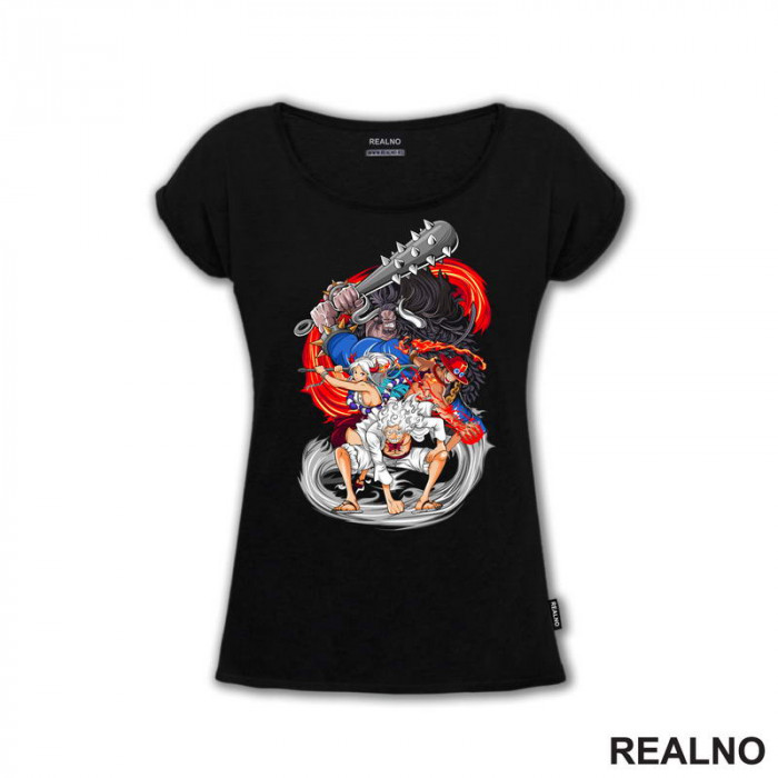 Kaido, Yamato, Ace And Luffy - One Piece - Majica Kaido, Yamato, Ace And Luffy - One Piece - Majica