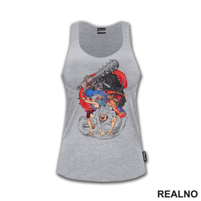 Kaido, Yamato, Ace And Luffy - One Piece - Majica Kaido, Yamato, Ace And Luffy - One Piece - Majica