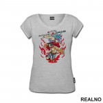 Yamato And Fire Fist Ace - One Piece - Majica Yamato And Fire Fist Ace - One Piece - Majica