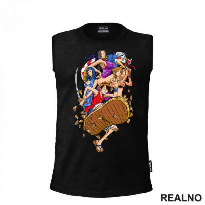 Luffy, Nico, Boa And Nami - One Piece - Majica Luffy, Nico, Boa And Nami - One Piece - Majica