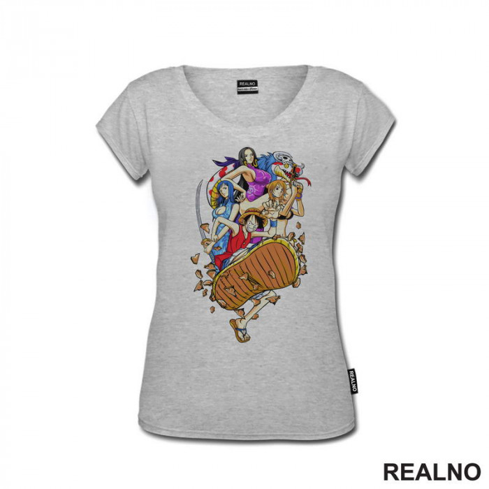 Luffy, Nico, Boa And Nami - One Piece - Majica Luffy, Nico, Boa And Nami - One Piece - Majica