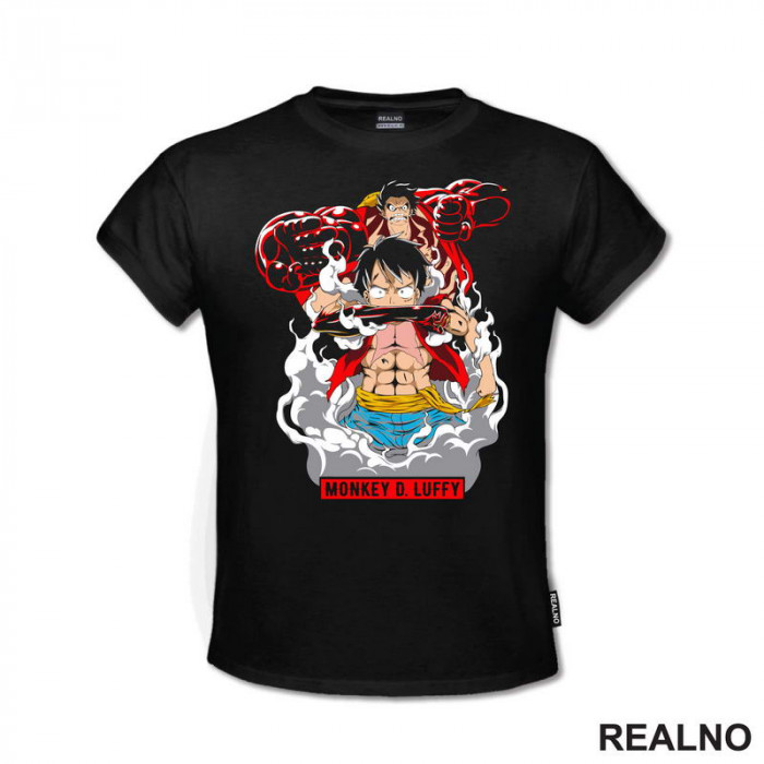 Luffy - Transformation Gears - One Piece - Majica