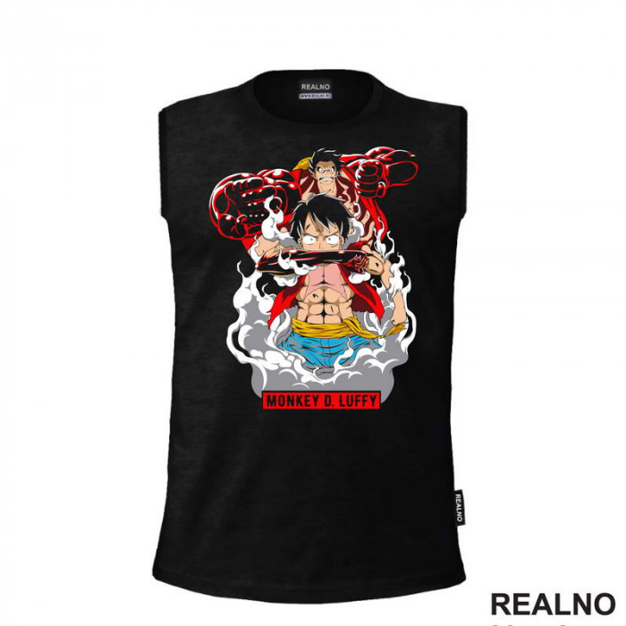 Luffy - Transformation Gears - One Piece - Majica