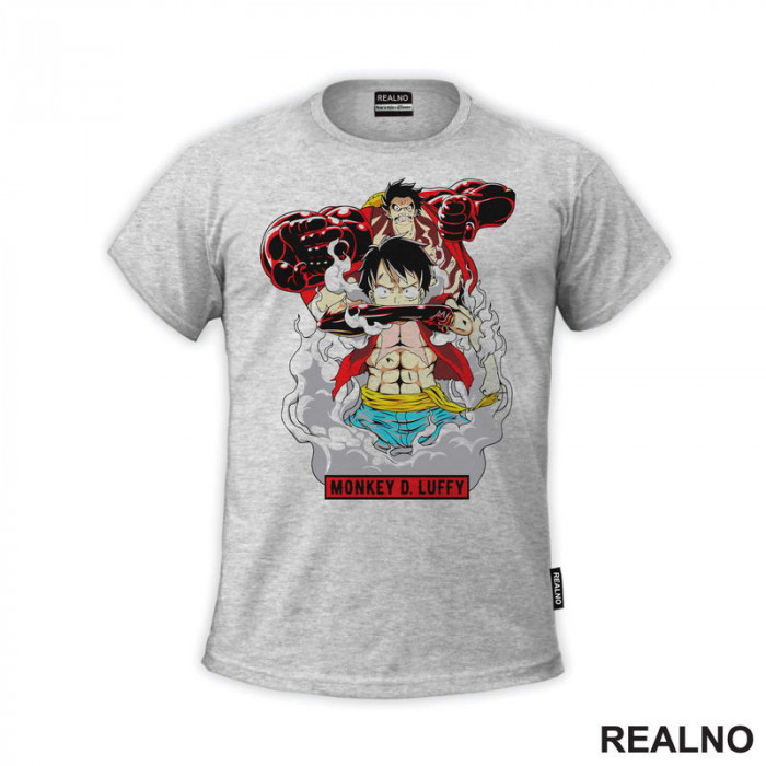 Luffy - Transformation Gears - One Piece - Majica