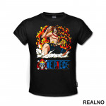 Ace Fire And Logo - One Piece - Majica Ace Fire And Logo - One Piece - Majica