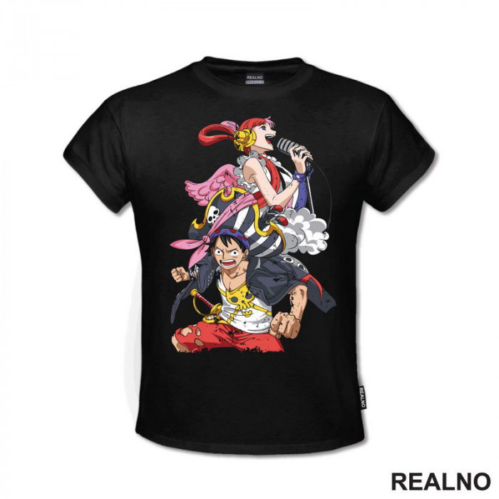 Uta And Luffy - One Piece - Majica
