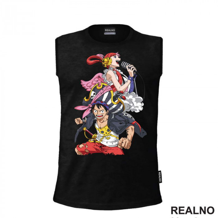 Uta And Luffy - One Piece - Majica