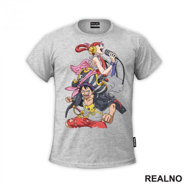 Uta And Luffy - One Piece - Majica