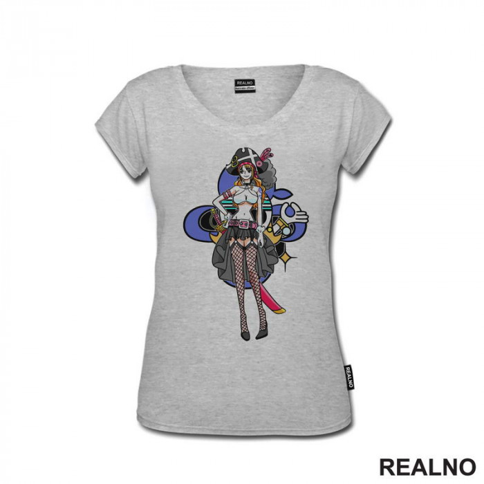 Nami And Skull - One Piece - Majica