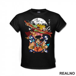 Kouzuki Oden, Gol D. Roger And Whitebeard - One Piece - Majica