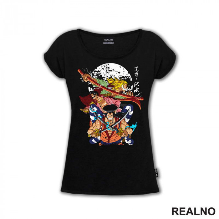 Kouzuki Oden, Gol D. Roger And Whitebeard - One Piece - Majica