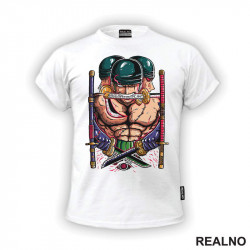 Roronoa Zoro Three Swords - One Piece - Majica