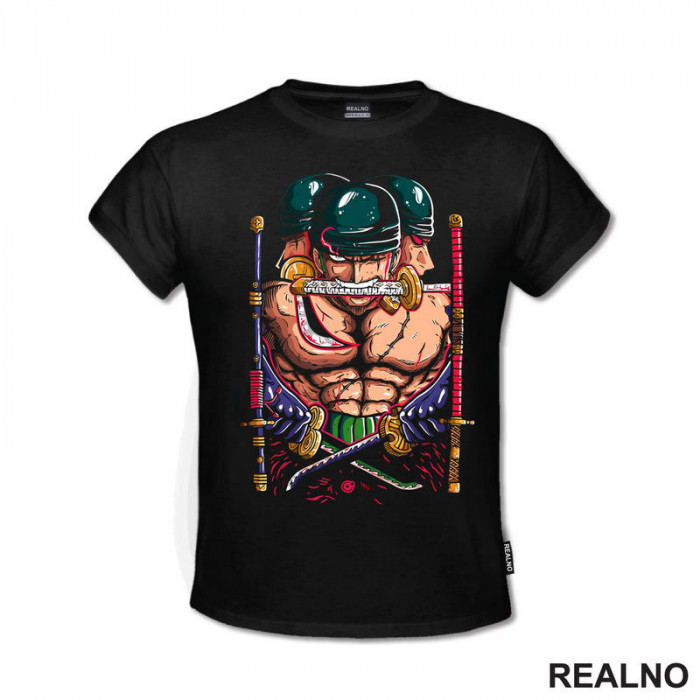 Roronoa Zoro Three Swords - One Piece - Majica