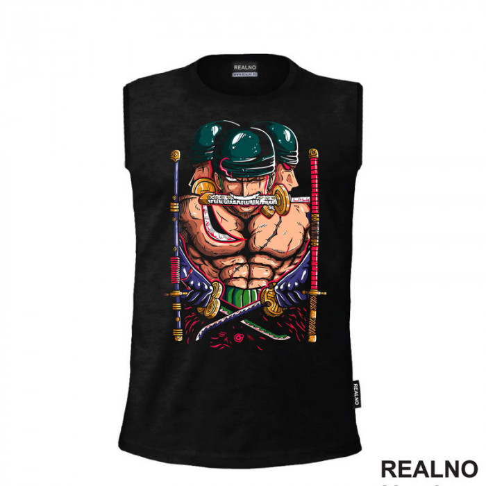 Roronoa Zoro Three Swords - One Piece - Majica