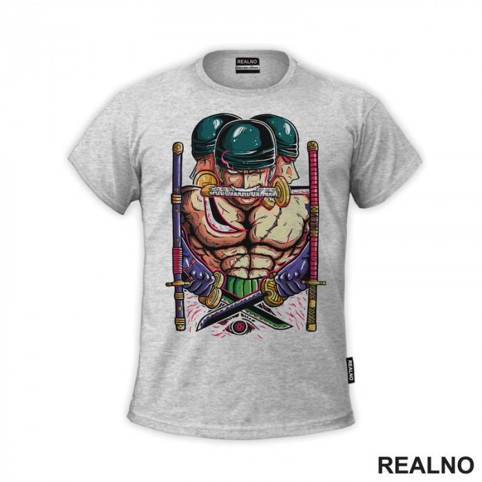 Roronoa Zoro Three Swords - One Piece - Majica