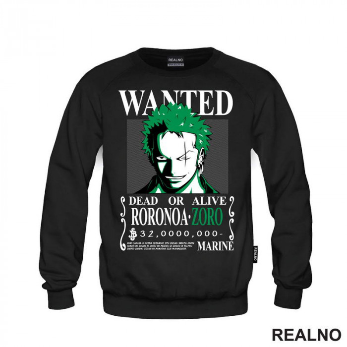 Wanted - Roronoa Zoro - One Piece - Duks Wanted - Roronoa Zoro - One Piece - Duks