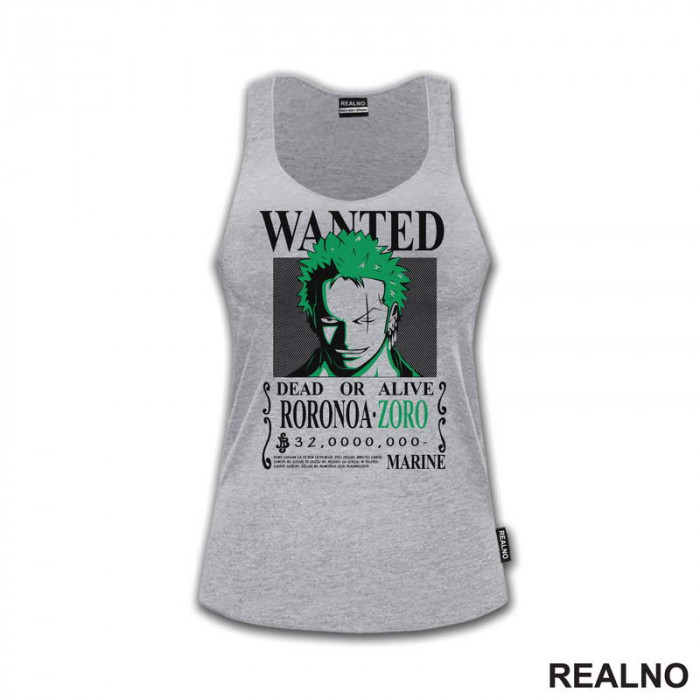 Wanted - Roronoa Zoro - One Piece - Majica