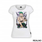 Purple - Roronoa Zoro - One Piece - Majica