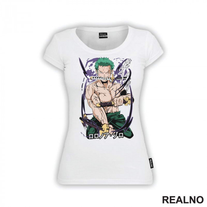 Purple - Roronoa Zoro - One Piece - Majica