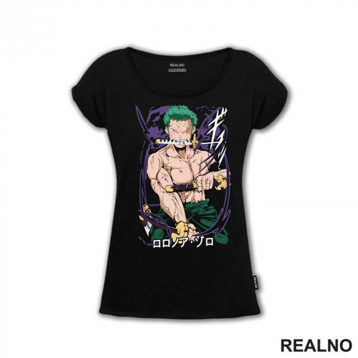 Purple - Roronoa Zoro - One Piece - Majica