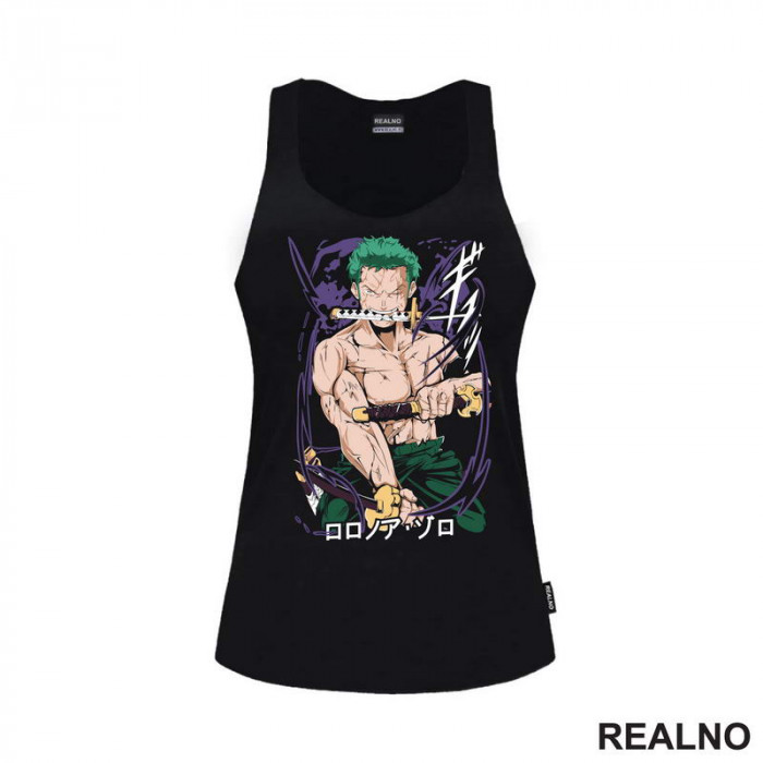 Purple - Roronoa Zoro - One Piece - Majica