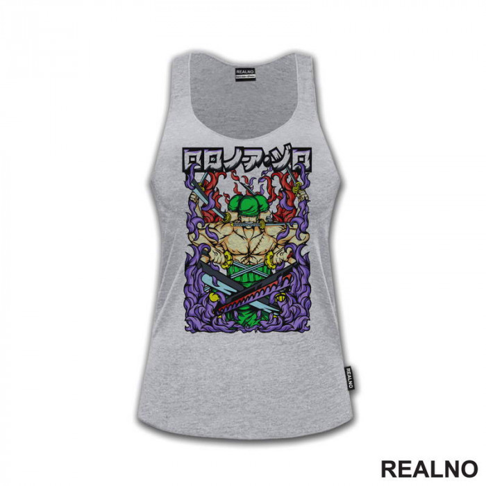 Purple Fire - Roronoa Zoro - One Piece - Majica