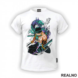 Dragon - Roronoa Zoro - One Piece - Majica